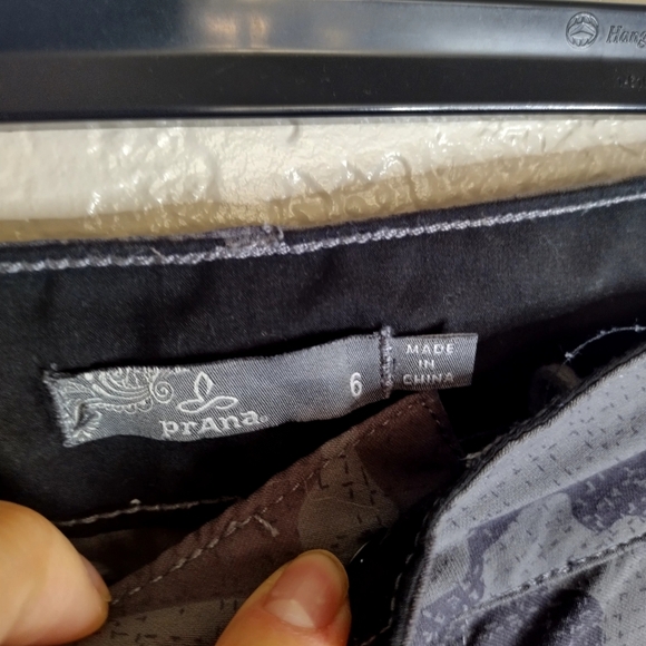 PrAna Gray Camo Sky Canyon Jogger Drawstring Sz 6 - Picture 5 of 10